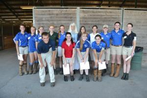 Advisors and Chief Horse Management Judge, Brenda, pose for a photo op!